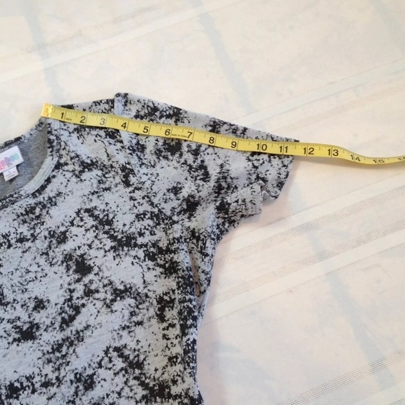 LULAROE Women’s Gray & Black Textured Fit & Flare Dress Size L - Picture 5 of 6